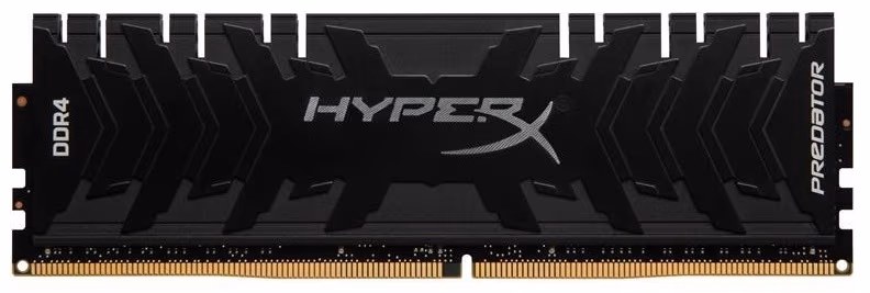32GB DDR4-3000 Kingston HyperX® Predator DDR4, PC24000, CL16, 1.35V, Asymmetric BLACK low-profile heat spreader, Intel XMP Ready (Extreme Memory Profiles)