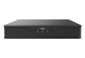 UNV NVR301-08E2-P8, 8-ch, 1 SATA interface, 8 PoE, Incoming Bandwidth 80Mbps, 4 x 1080P@30 / 2 x 4MP@30 / 1 x 4K@30, 1x LAN, Audio In/Out, Mini 1U, H.265&4K