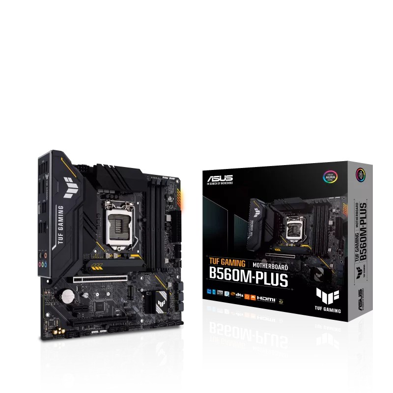 ASUS TUF GAMING B560M-PLUS, Socket 1200, 9Phases, Intel® B560 (11/10th Gen CPU), Dual 4xDDR4-5000, HDMI, DP, CPU Intel graphics, 2xPCIeX16 4.0, 6xSATA3, 1xPCIeX1, 2xM.2 4.0, ALC 897/SPDIF, 2.5GbE LAN, 2xUSB3.2Gen2, 3xUSB 3.2 (2xType-A+1xType-C)Aura Sync R photo 1