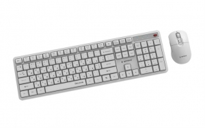 Беспроводная клавиатура и мышь Gembird KBS-WMS-01-W-CYRL, White thumbnav 3