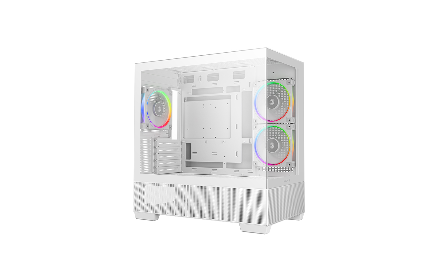 Carcasa DEEPCOOL CG380 3F WH/ w/oPSU / Side panel / 3x 120mm / ATX photo 2