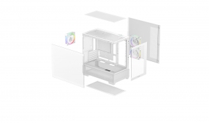 Carcasa DEEPCOOL CG380 3F WH/ w/oPSU / Side panel / 3x 120mm / ATX thumbnav 10