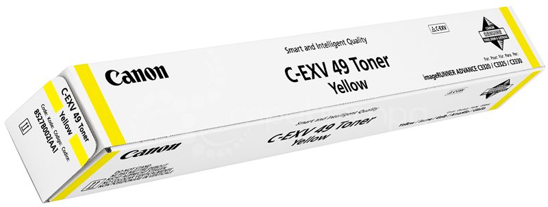 Toner Canon C-EXV49 Yellow, (463g/appr. 19000 pages 10%) for Canon iRC33xx,35xx photo 1