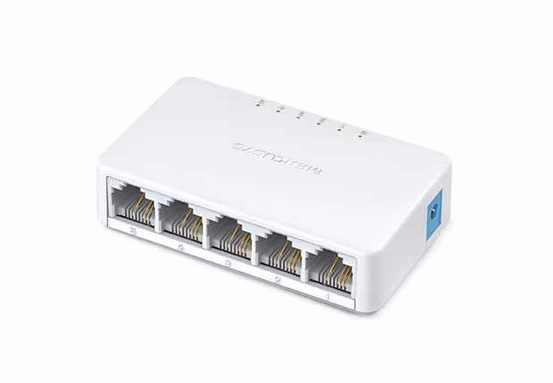 MERCUSYS MS105  5-port Desktop Switch, 5 10/100M RJ45 ports, Plastic case