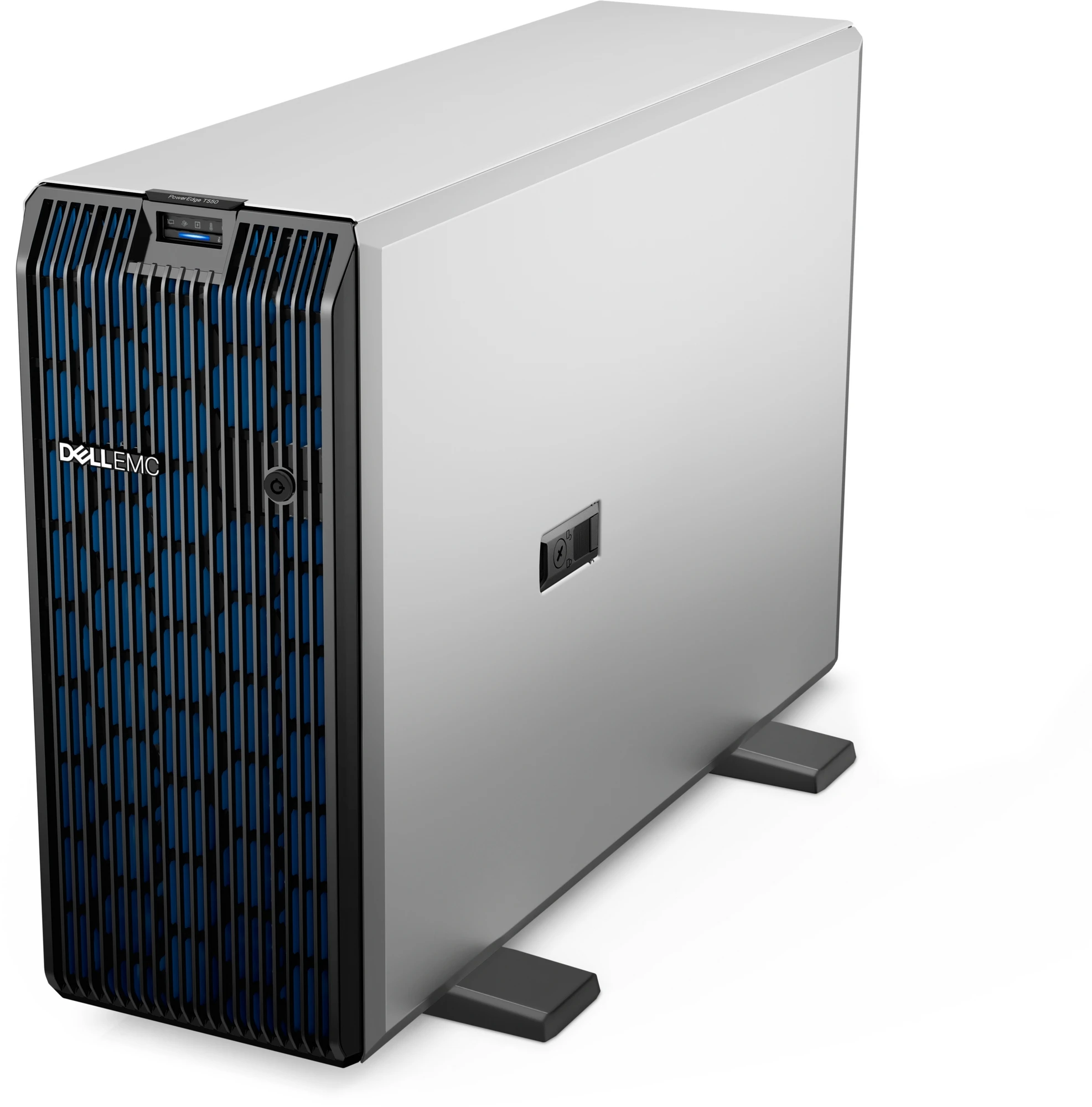 Dell PowerEdge T550 Tower, 1xIntel Xeon Silver 4314 (2.4GHz, 24M, 16C/32T), 2x16GB RDIMM 3200MT/s, 960GB SATA SSD RI, 2x1.2TB HDD SAS ISE 12Gbps 10K (Chassis 16x2.5” SAS/SATA HDD), PERC H355, iDRAC9 Basic, Broadcom 57416 2x10GbE Ports, Intel i350 Quad Por