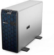 Dell PowerEdge T550 Tower, 1xIntel Xeon Silver 4314 (2.4GHz, 24M, 16C/32T), 2x16GB RDIMM 3200MT/s, 960GB SATA SSD RI, 2x1.2TB HDD SAS ISE 12Gbps 10K (Chassis 16x2.5” SAS/SATA HDD), PERC H355, iDRAC9 Basic, Broadcom 57416 2x10GbE Ports, Intel i350 Quad Por thumbnav 1