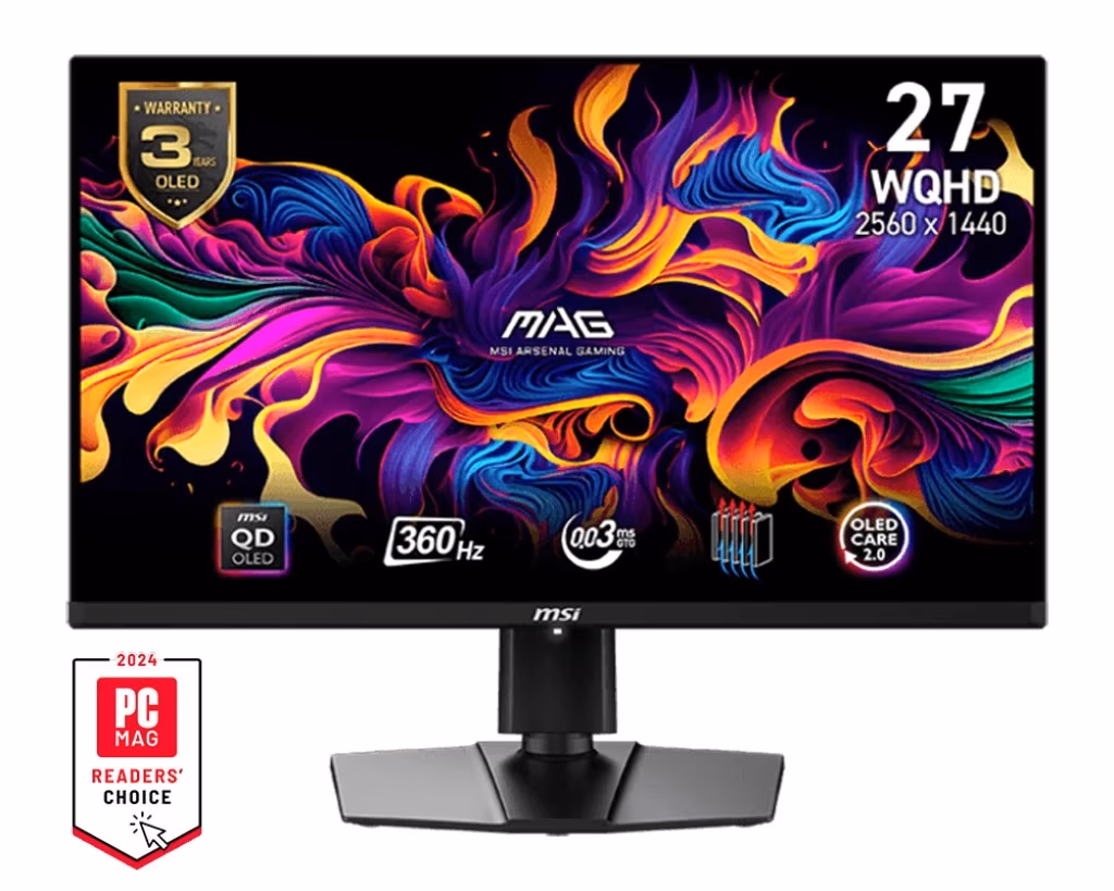 26.5” Игровой Монитор MSI MAG 271QPX QD-OLED E2/ QHD/ 0.03ms/ 240Hz/ Black 