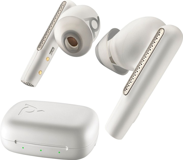 True Wireless Earbuds Poly Voyager Free 60 UC /  White Sand photo 1