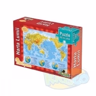 Noriel NOR4536 Puzzle Travel - Harta Lumii 100 Piese