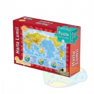 Noriel NOR4536 Puzzle Travel - Harta Lumii 100 Piese thumbnav 1
