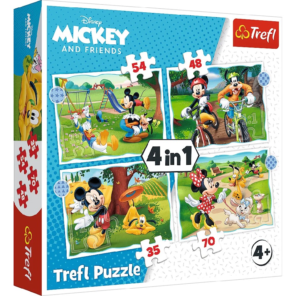 Trefl 34604 Puzzles 4In1 Mickey Mouse photo 1