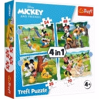 Trefl 34604 Puzzles 4In1 Mickey Mouse