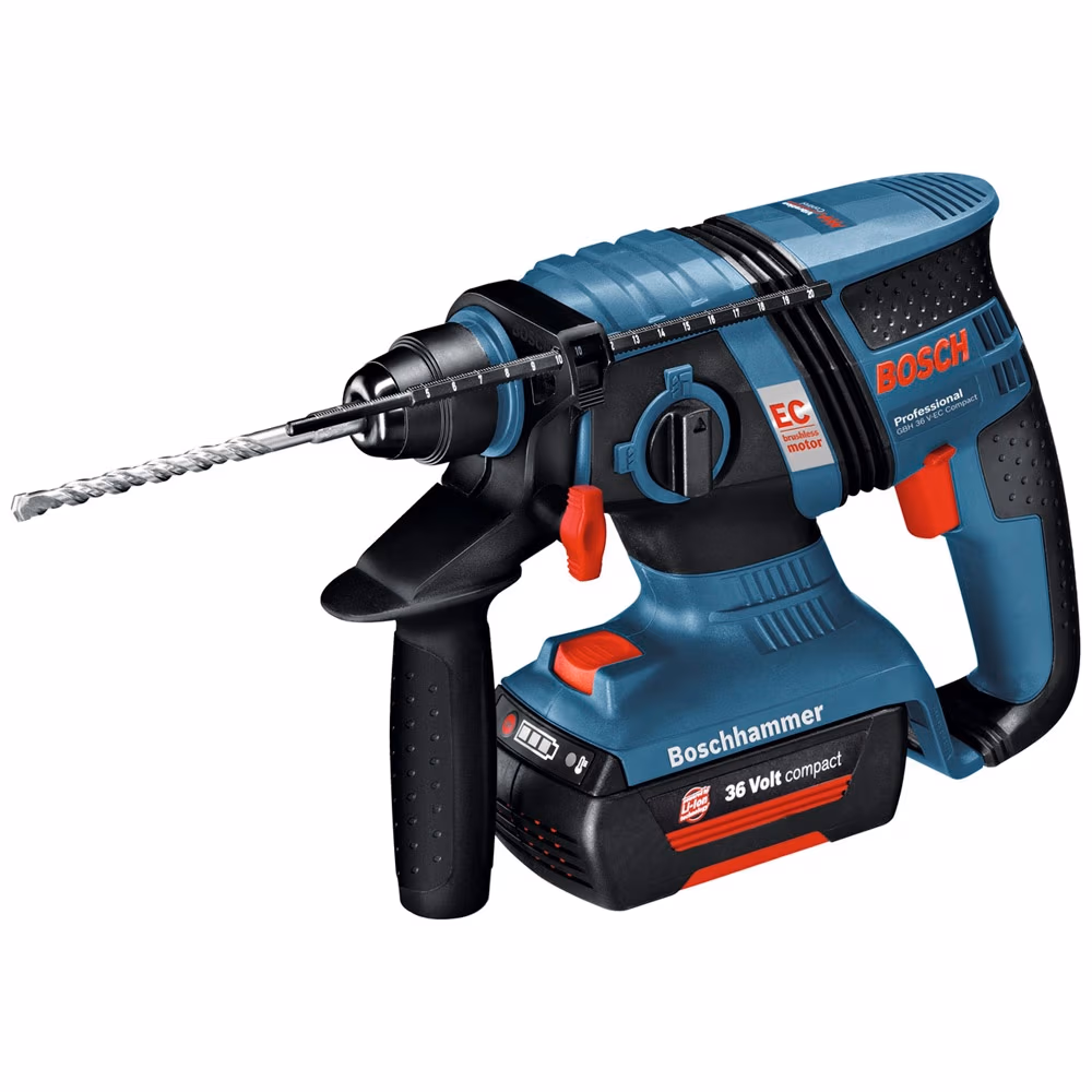 Ciocan rotopercutor acumulator Bosch GBH 36V-Li Compact 2x1.3Ah, 0611903R02 
