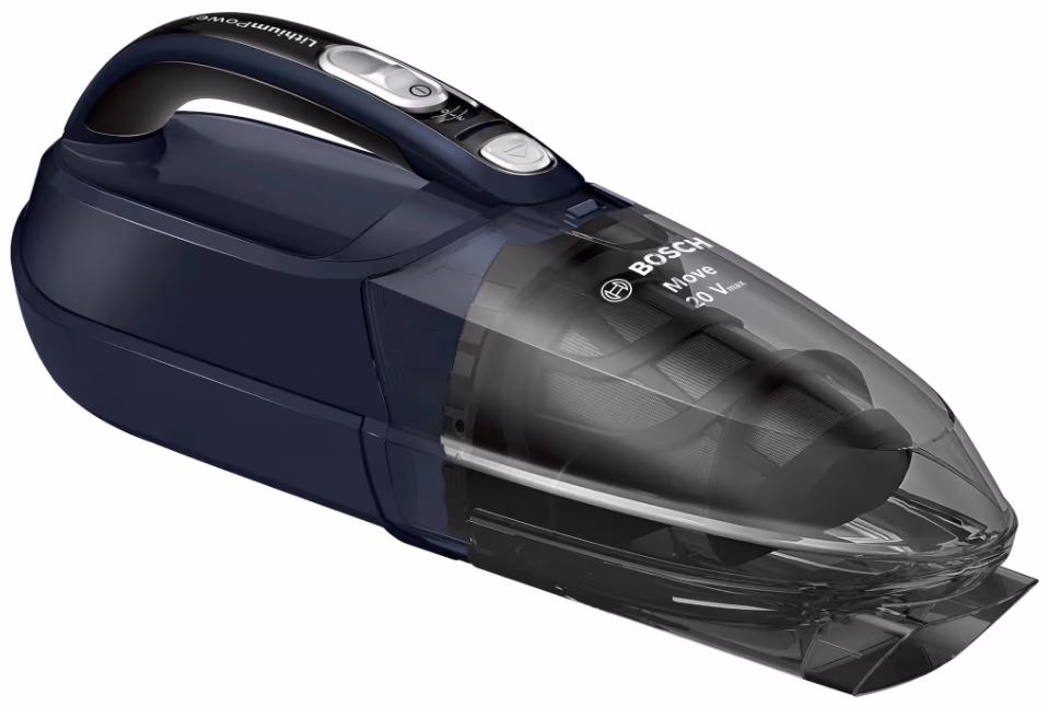 Аккумуляторный пылесос Bosch BHN20L, До 1 л, 20 Вт, синий/голубой 