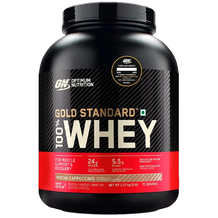 Сывороточный протеин Optimum Nutrition Gold Standard 100% WHEY Mocha Cappuccino 5lb
