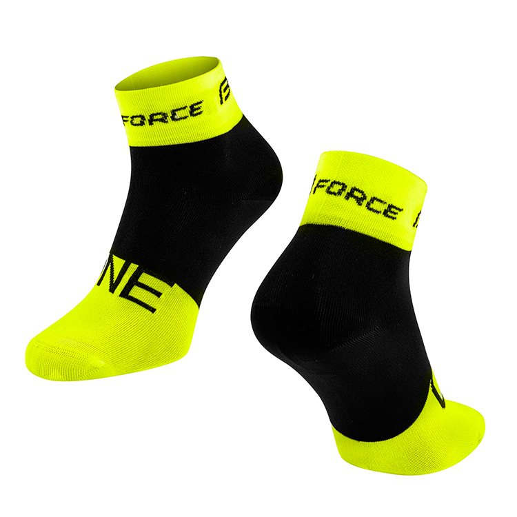 Sosete Unisex Force ONE 42-46 Negru-galben photo 3
