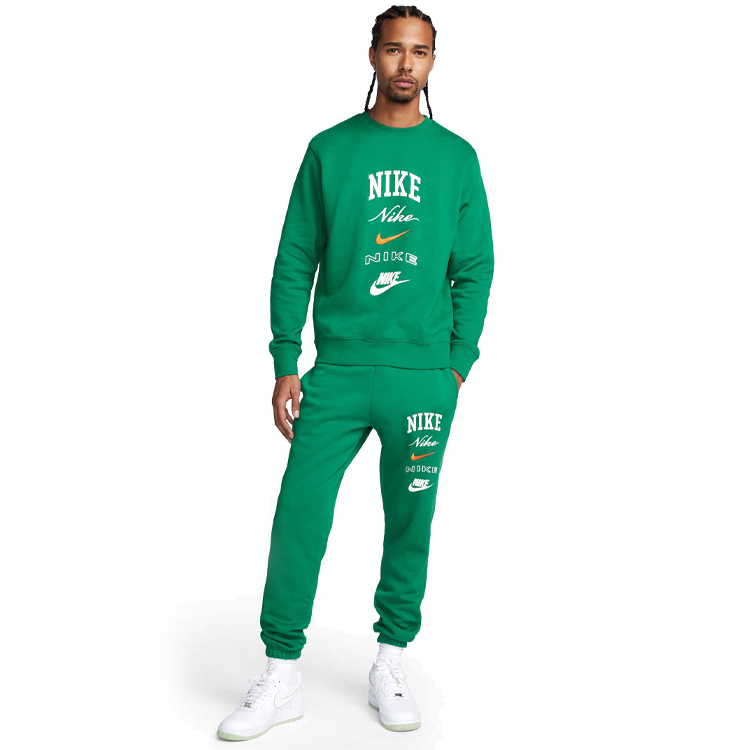 Pantaloni Nike M NK CLUB BB CF PANT STACK GX M Verde Barbati photo 4