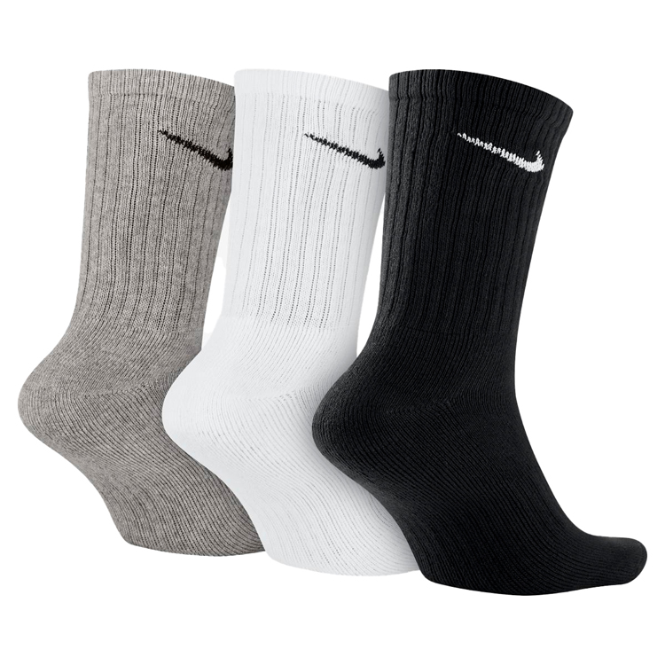 Sosete Unisex Nike 3PPK VALUE COTTON CREW S Alb-negru-gri photo 2