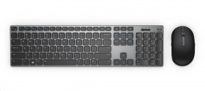 Dell KM717 Russian (QWERTY) Premier Wireless/Bluetooth Keyboard and Mouse, Black/Silver