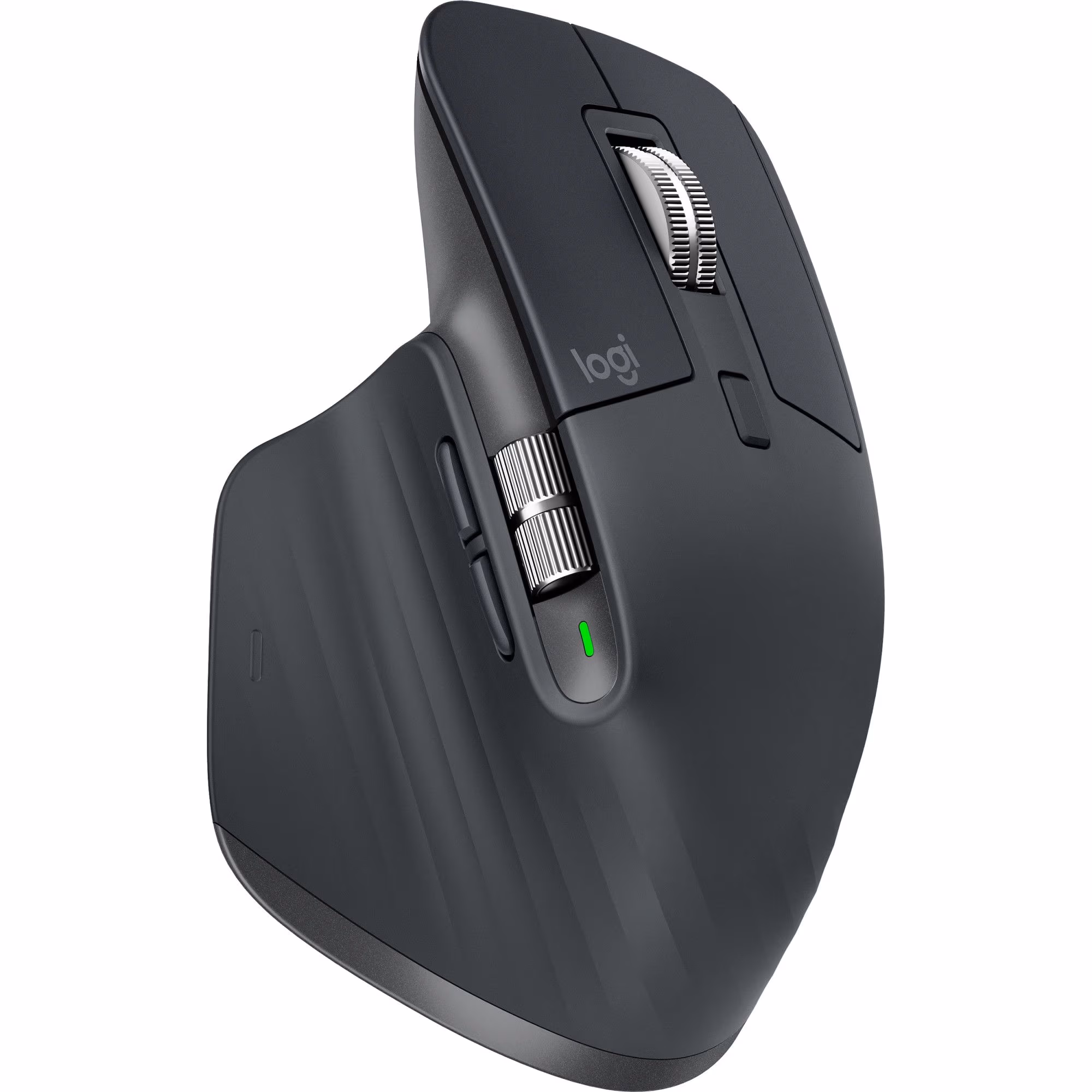Logitech Wireless Mouse MX Master 3, 7 buttons, 4000 dpi, Darkfield high precision, Hyper-efficient scrolling, Effortless multi-computer workflow pair up to 3 devices, Dual connectivity 2.4, GHz and Bluetooth, Unifying receiver, Graphite 