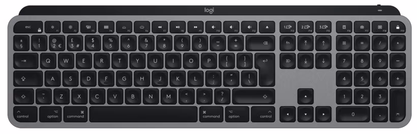 Logitech Wireless MX Keys for Mac Advanced Illuminated Keyboard - SPACE GREY - US INT'L -2.4GHZ/BT EMEA 