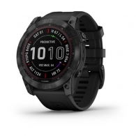 Garmin Fenix 7X Sapphire Solar Black DLC Titanium with Black Band thumbnav 1
