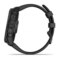 Garmin Fenix 7X Sapphire Solar Black DLC Titanium with Black Band thumbnav 2