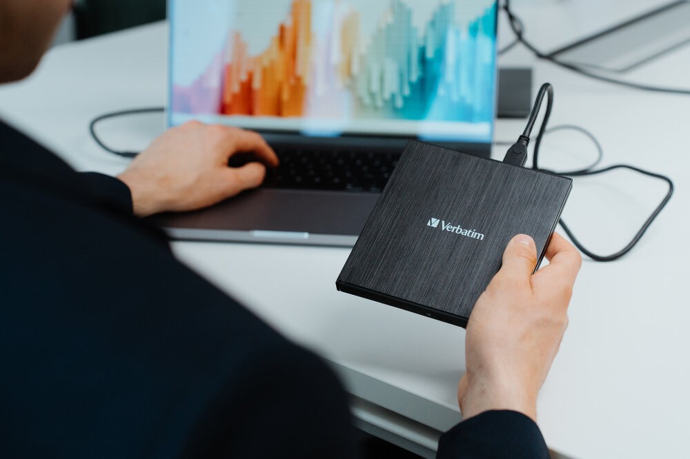 External Slimline Blu-Ray Writer with USB3.2 VERBATIM photo 4