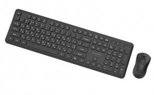 Беспроводная клавиатура и мышь Gembird KBS-WPS-01-CYRL, Black thumbnav 4