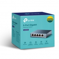 Коммутатор TP-LINK TL-SG105 / 5 port / Gigabit / RJ45 / steel case thumbnav 3