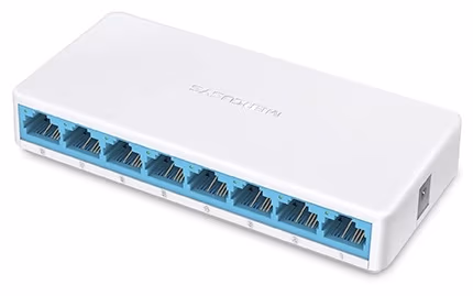 Коммутатор MERCUSYS MS108 / 8 port / 100Mb / RJ45 / Plastic case