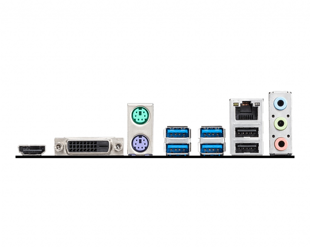 MSI A520M-A PRO, Socket AM4, AMD A520, Dual 2xDDR4-4600, APU AMD graphics, DVI, HDMI, 1xPCIe X16, 4xSATA3, RAID, 1xM.2 Slot, 1xPCIe X1, ALC892 HDA, GbE LAN, 6xUSB3.2, mATX photo 3