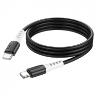 Cablu Type-C la Type-C HOCO  X82 / 1m / Silicone / up to 3A / Black thumbnav 3