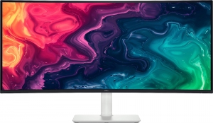 34.0” Monitor DELL S3425DW / Curved  / 21:9 / UltraWide QHD / 100Hz / Silver/Black thumbnav 1
