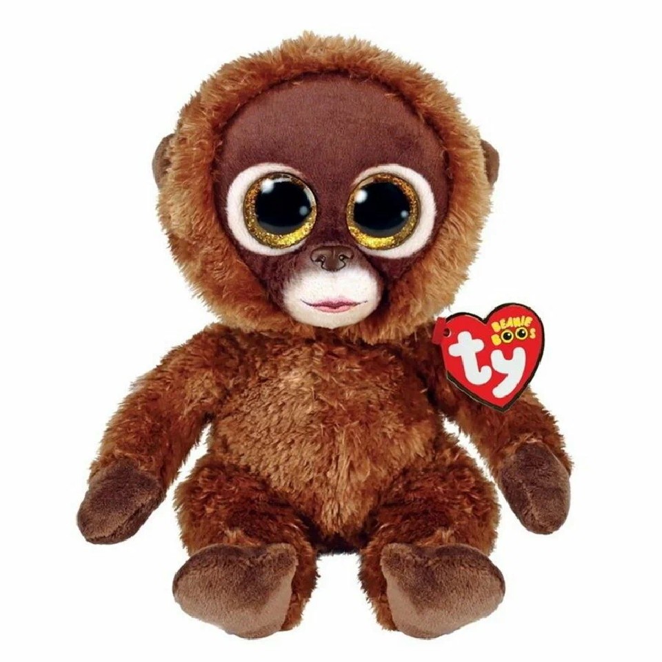 TY TY36391 BB CHESSIE - коричневая обязьянка 15 см photo 1