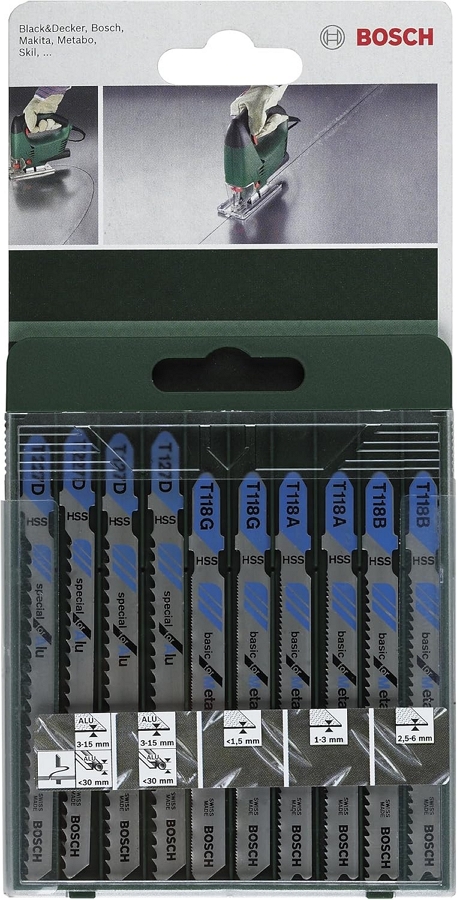 Набор пилок для лобзика Bosch MixT, 2609256745 photo 1