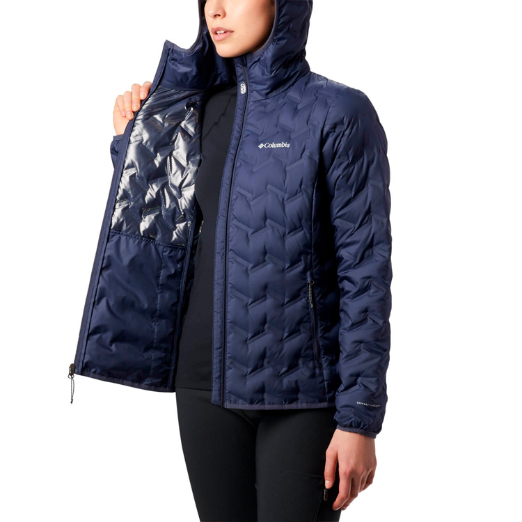 Columbia Delta Ridge Down Hooded Jacket XS Albastru Femei photo 2