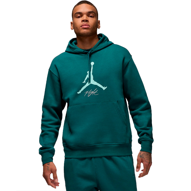 Мужская Толстовка Nike M J ESS FLC BASELINE HOODIE M Зеленый photo 3