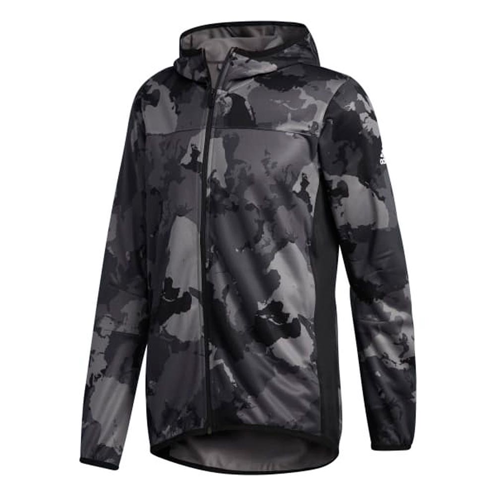 Мужская Ветровка Adidas CON CAMO HOODIE S Серый    photo 1