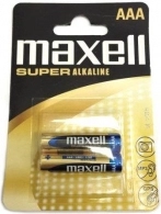 MAXELL Super Alcaline Battery LR03/AAA, 2pcs, Blister pack