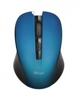 Trust Mydo Blue Wireless Mouse, Silent Click, 10m  2.4GHz, Micro receiver, 1000 - 1800 dpi, 4 button, USB