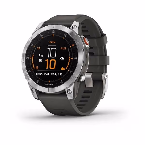 Garmin epix (Gen 2) Slate Steel with Silicone Band 