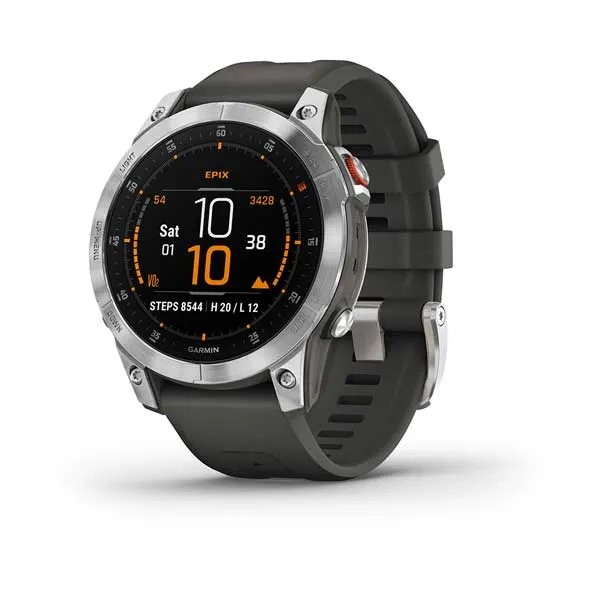 Garmin epix (Gen 2) Slate Steel with Silicone Band photo 1