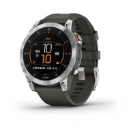 Garmin epix (Gen 2) Slate Steel with Silicone Band thumbnav 1