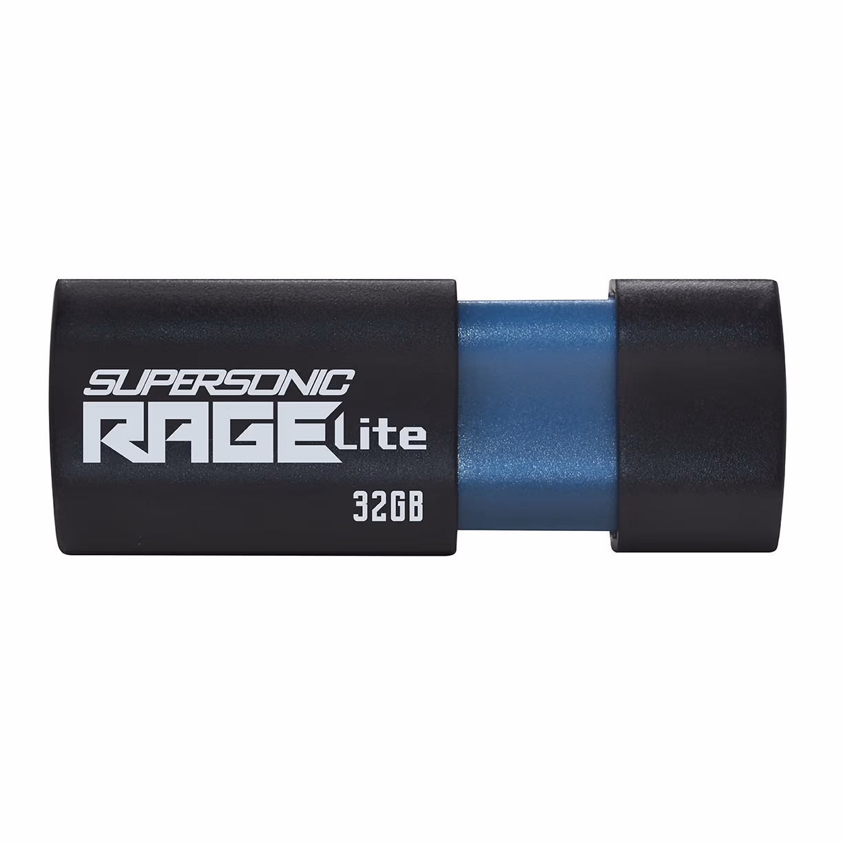 32GB USB3.2  Patriot Supersonic Rage Lite Black, Retractable design (Up to 120MB/s Read Speed) 