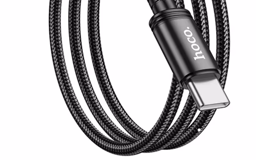 Cable USB-C to Lightning  HOCO “X89 Wind”, 1m, Black, PD20W Fast Charge, Charging Data Cable, Outer material: Braided wire 