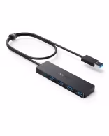 Anker 4-Port USB 3.0 Ultra Slim Data Hub, black