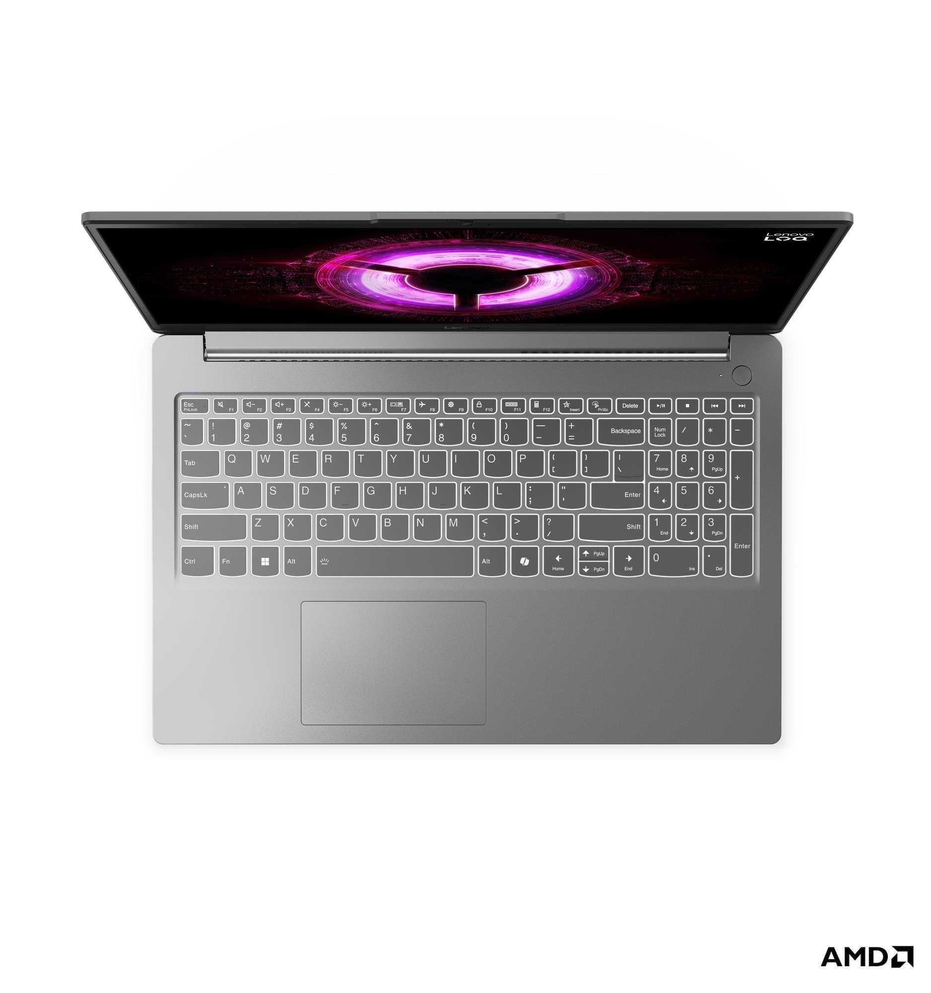 Laptop 15.6” Lenovo Essential LOQ 15ARP10E/ AMD Ryzen 7 7735HS/ 16GB/ 512GB SSD/ RTX 4050/ Luna Grey photo 4