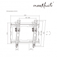 Настенное крепление для телевизора 23-43” PureMounts BT210 thumbnav 4