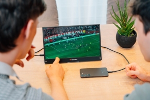 14.0” Портативный сенсорный монитор VERBATIM Light 14”  / 6ms / Black thumbnav 5